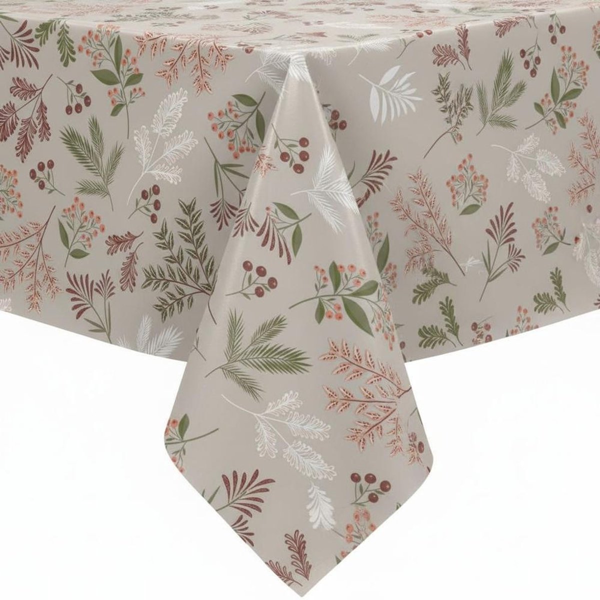 Protecttable - Tafelzeil Roze Bessen 140x280cm - Tafelkleed Afwasbaar - Kunststof