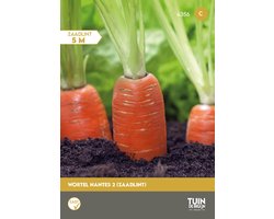Wortel Zaadlint Nantes 2 – 2,5 Meter – Zomerwortel – Daucus Carota – Zoete Wortels – Eenvoudig Zaaien – Voor Moestuin en Volle Grond - Tuin de Bruijn® zaden