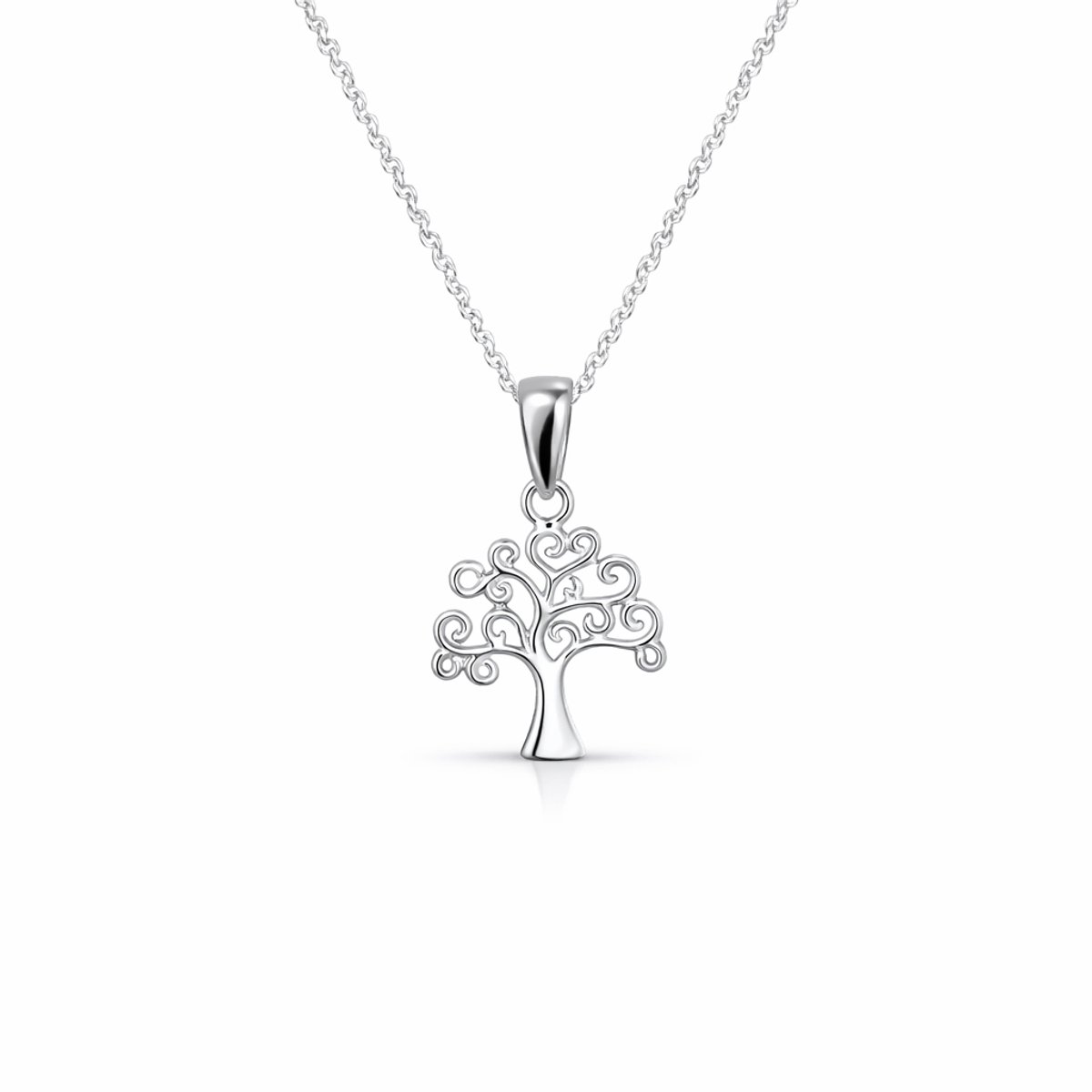 House of Jewels - Levensboom Ketting 42cm - 925 Zilver