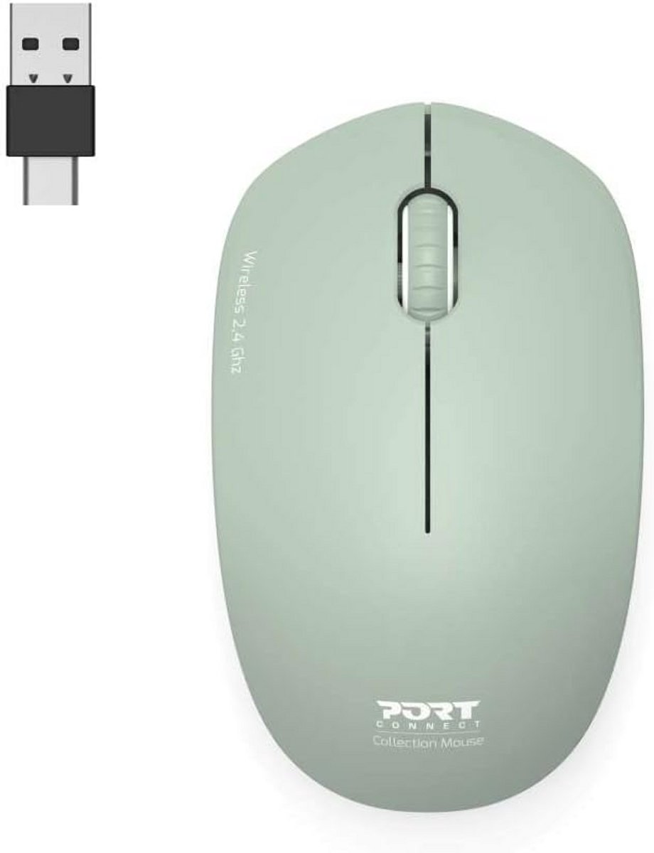 Draadloze pc-muis 2.4 GHz - Optische sensor 1600 dpi - Compact ontwerp - Stil en comfortabel