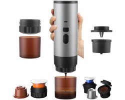 Nexvo® Draagbare Koffiemachine - Blender To Go - Draagbare Blender - Grijs - ‎7cm x 7cm x 24cm