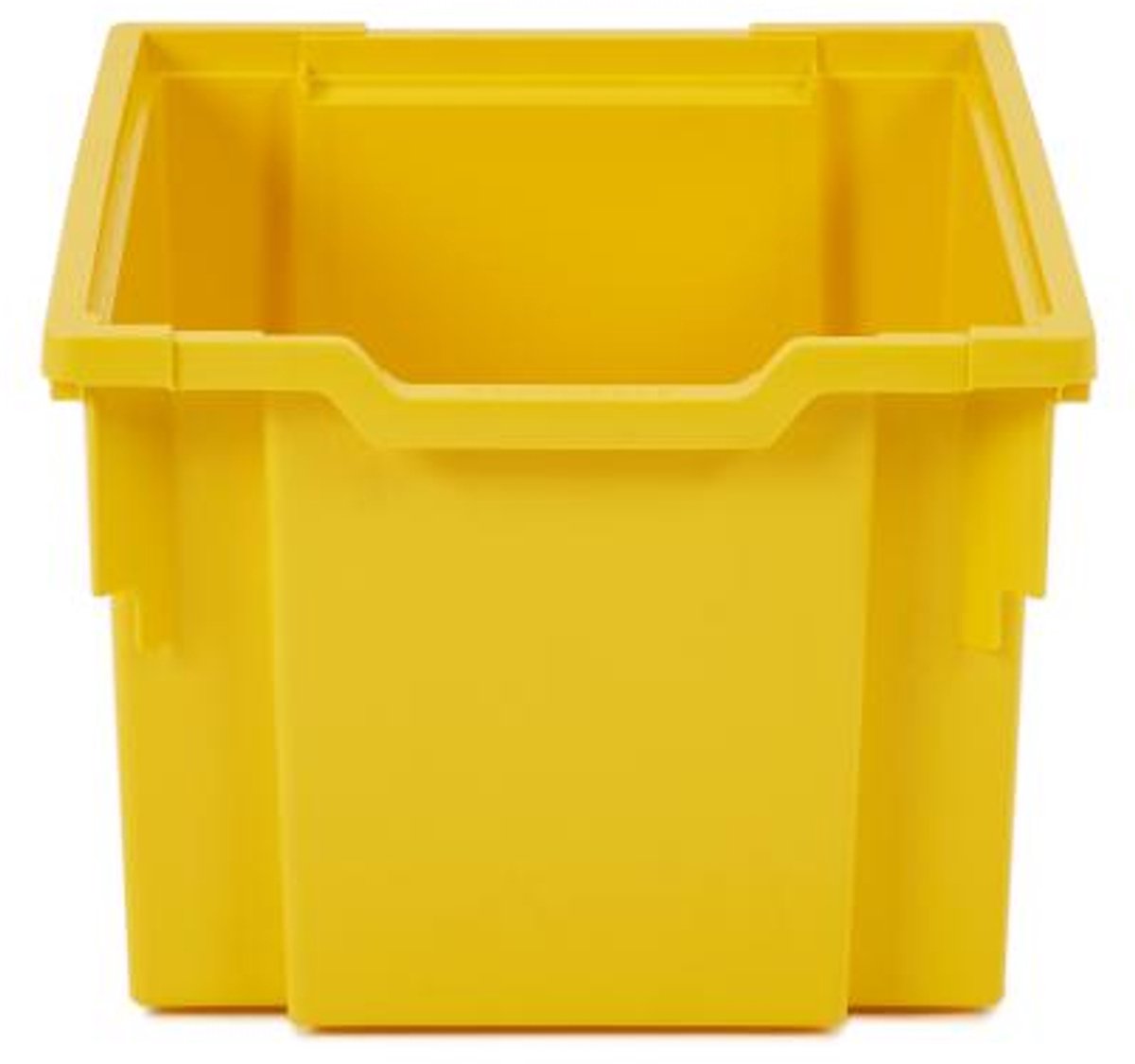 Gratnells Materiaal box, krat, stapelbox, nestbaar, geel, afmeting 312x225x430mm
