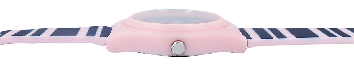QQ V10A-003VY - Horloge - Sport - Analoog - Dames - Plastic band - Rond - Kunststof- Roze