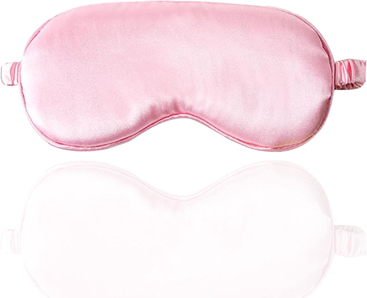 Slaapmasker - Oogmasker - Ontspannen Slapen - Zachte comfortabele stof - Compact formaat - Roze