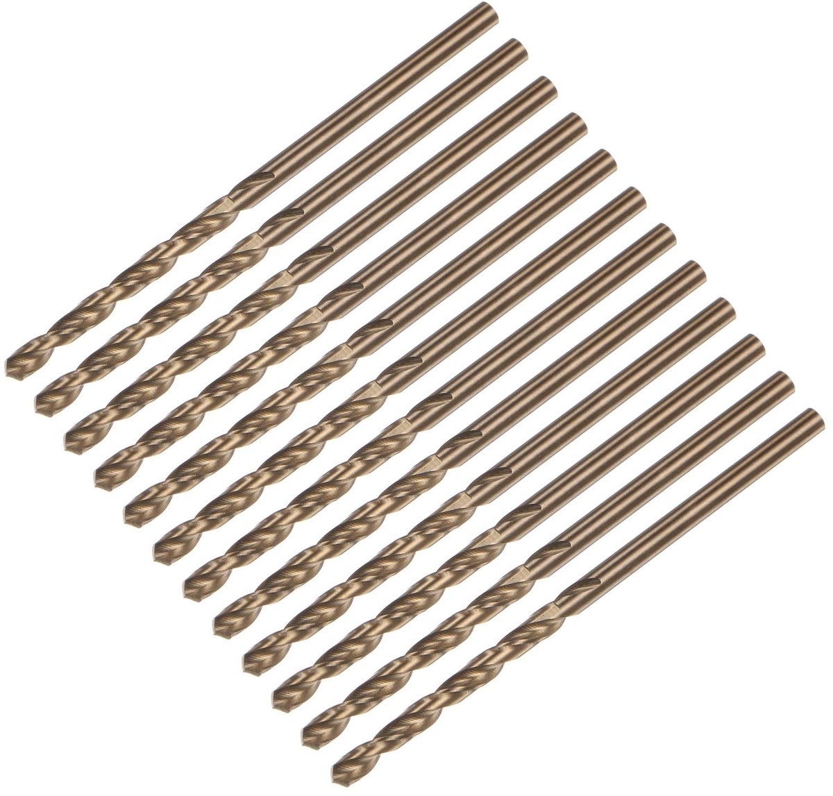 QUARKZMAN 12-delige set HSS 2,5 mm boor, titanium coated, voor metaal, hout en kunststof, professionele kwaliteit