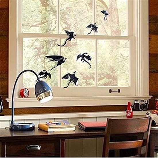 Wall Sticker - Dragon Wall Decoration - 3D Game Sticker - Gothic Wall Decoratie - Party Decoratie - DIY Home Decor - Halloween Stickers