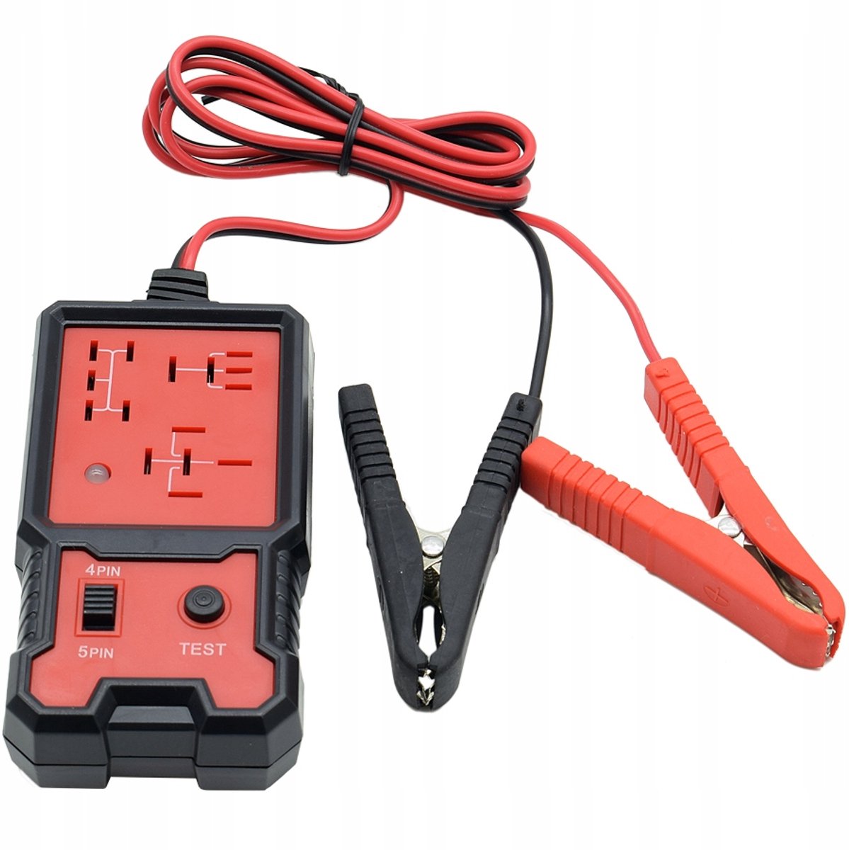 MParts - Auto relais tester - 4-5 pinnen - Draagbaar - 12V - Met klemmen
