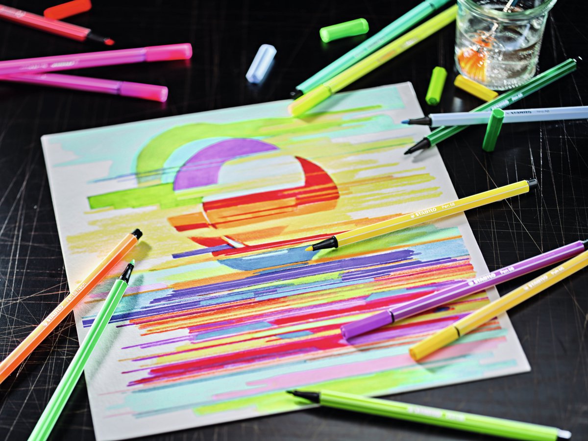 STABILO Pen 68 - Premium Viltstift - Rollerset - ARTY - Set Met 25 Verschillende Kleuren — afbeelding 6