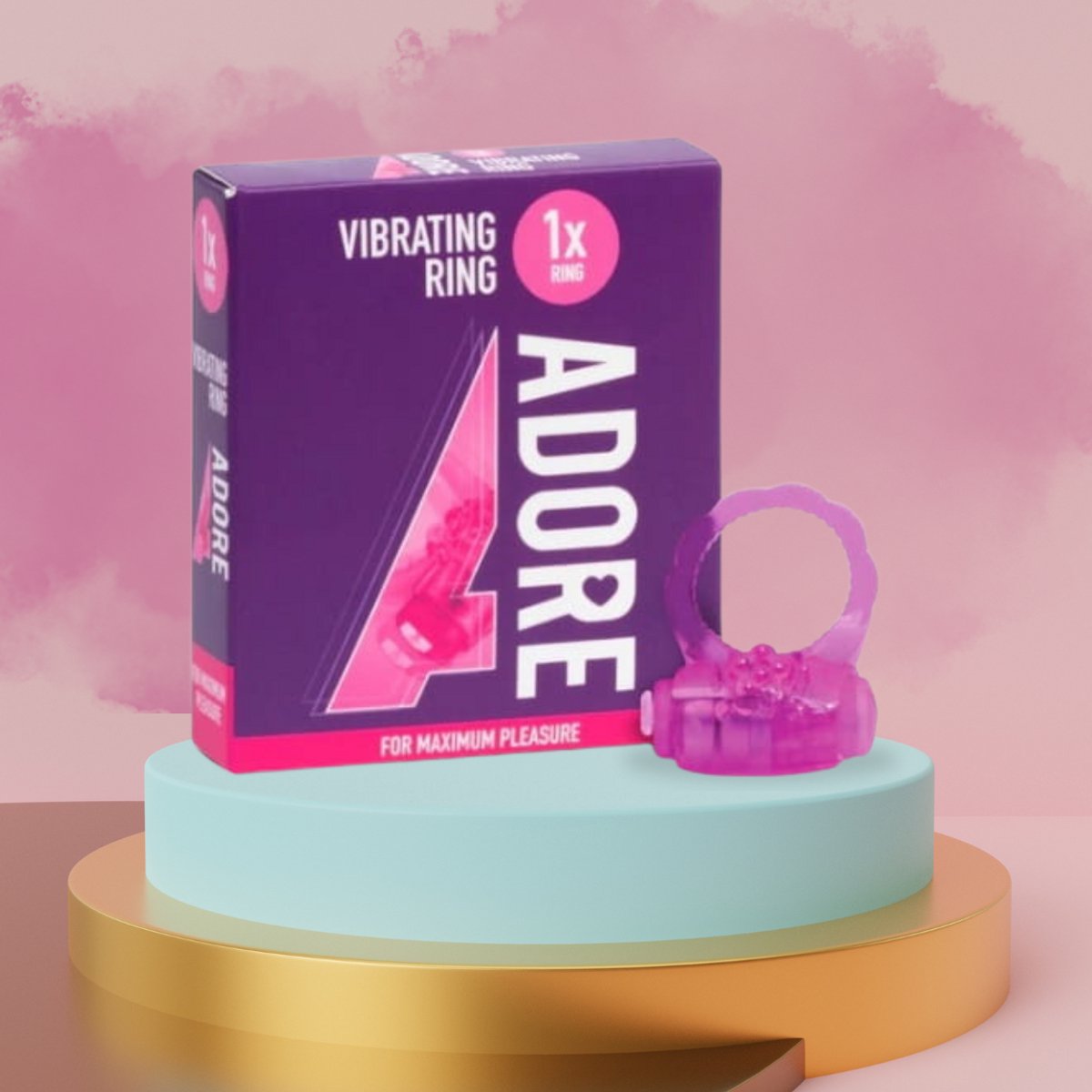 Pasante Adore - Seksspeeltje - Vibrerende penisring - Discreet - Zacht materiaal