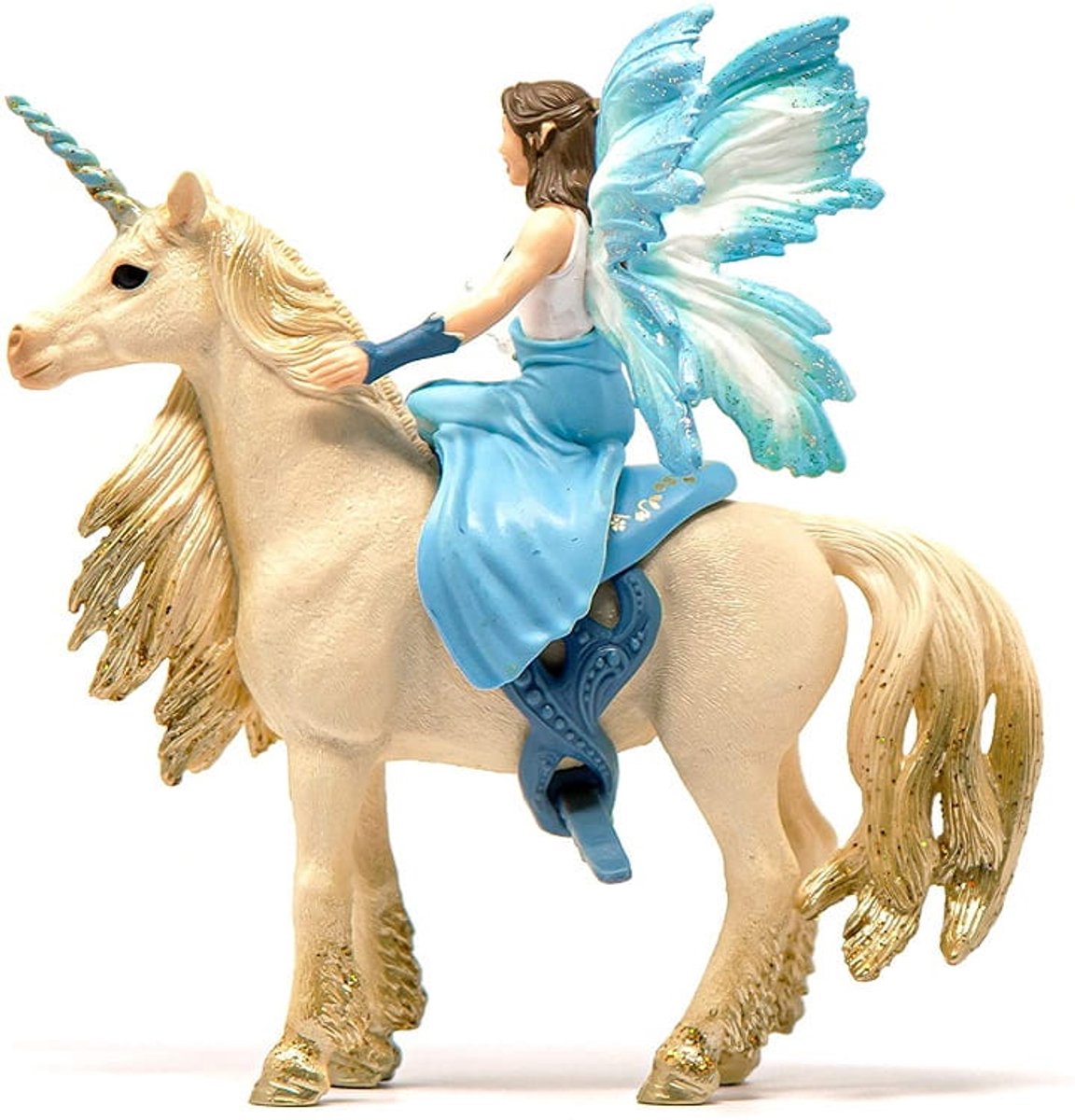 schleich BAYALA - Eyelas buitenrit op gouden eenhoorn - Speelfiguur - Kinderspeelgoed voor Jongens en Meisjes - 5 tot 12 jaar - 42508 — afbeelding 2