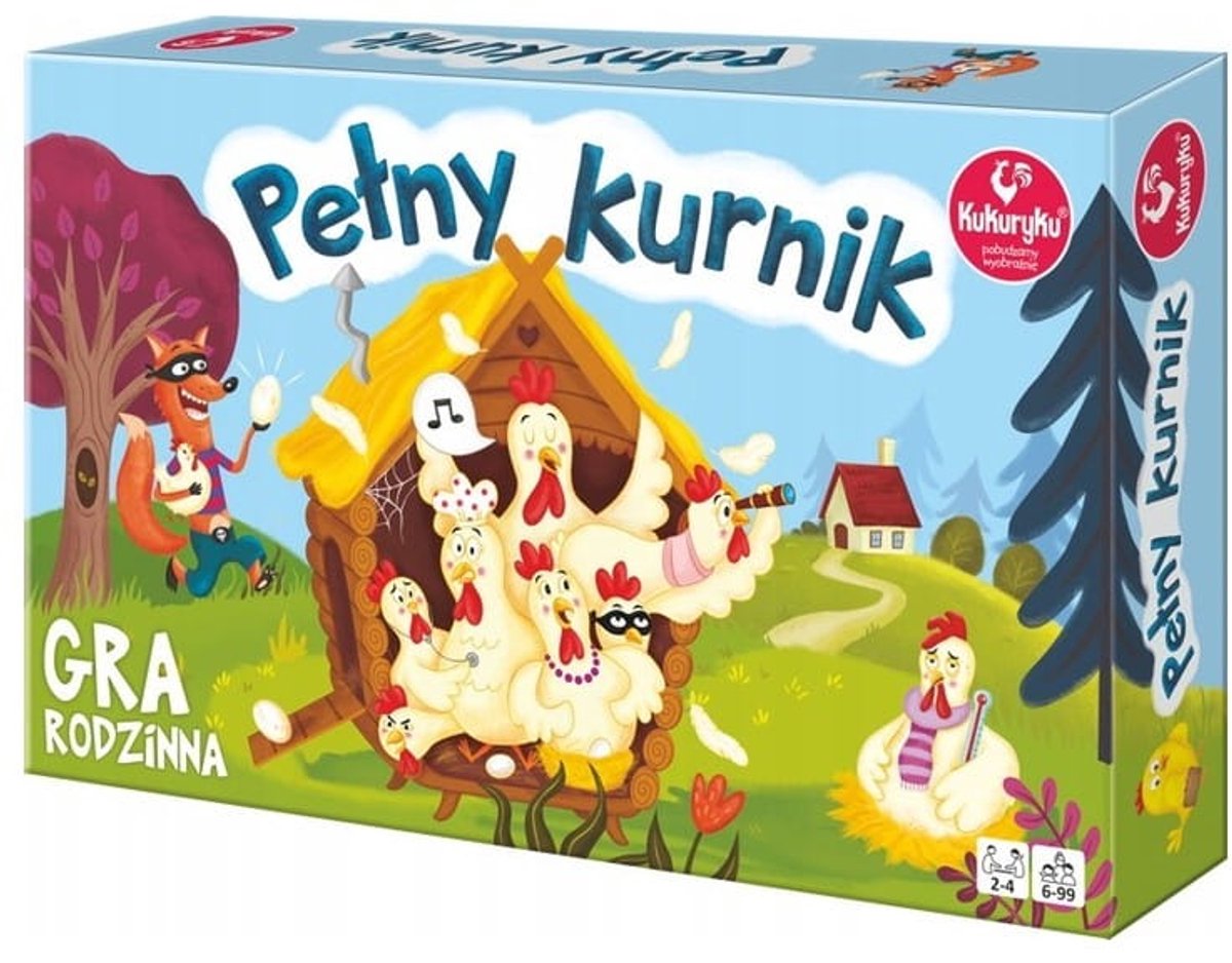 Kukuryku - Familie Bordspel - Pełny Kurnik - Verzamel Eieren