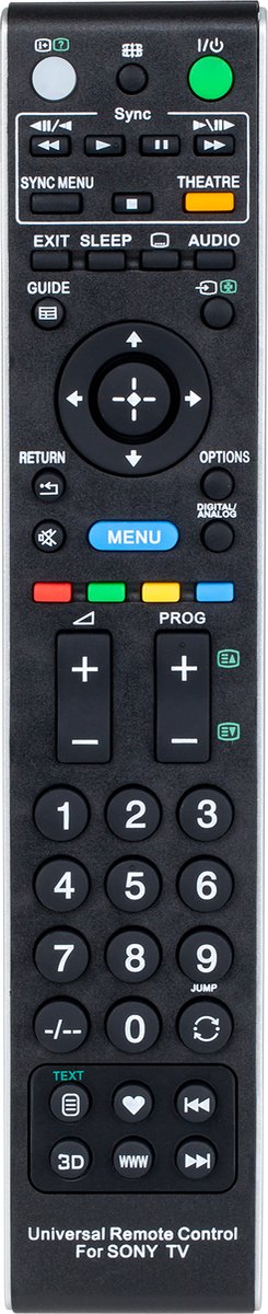 INNE Serie - Universele Afstandsbediening - Voor Sony LCD/LED - Ergonomisch - Plug and Play
