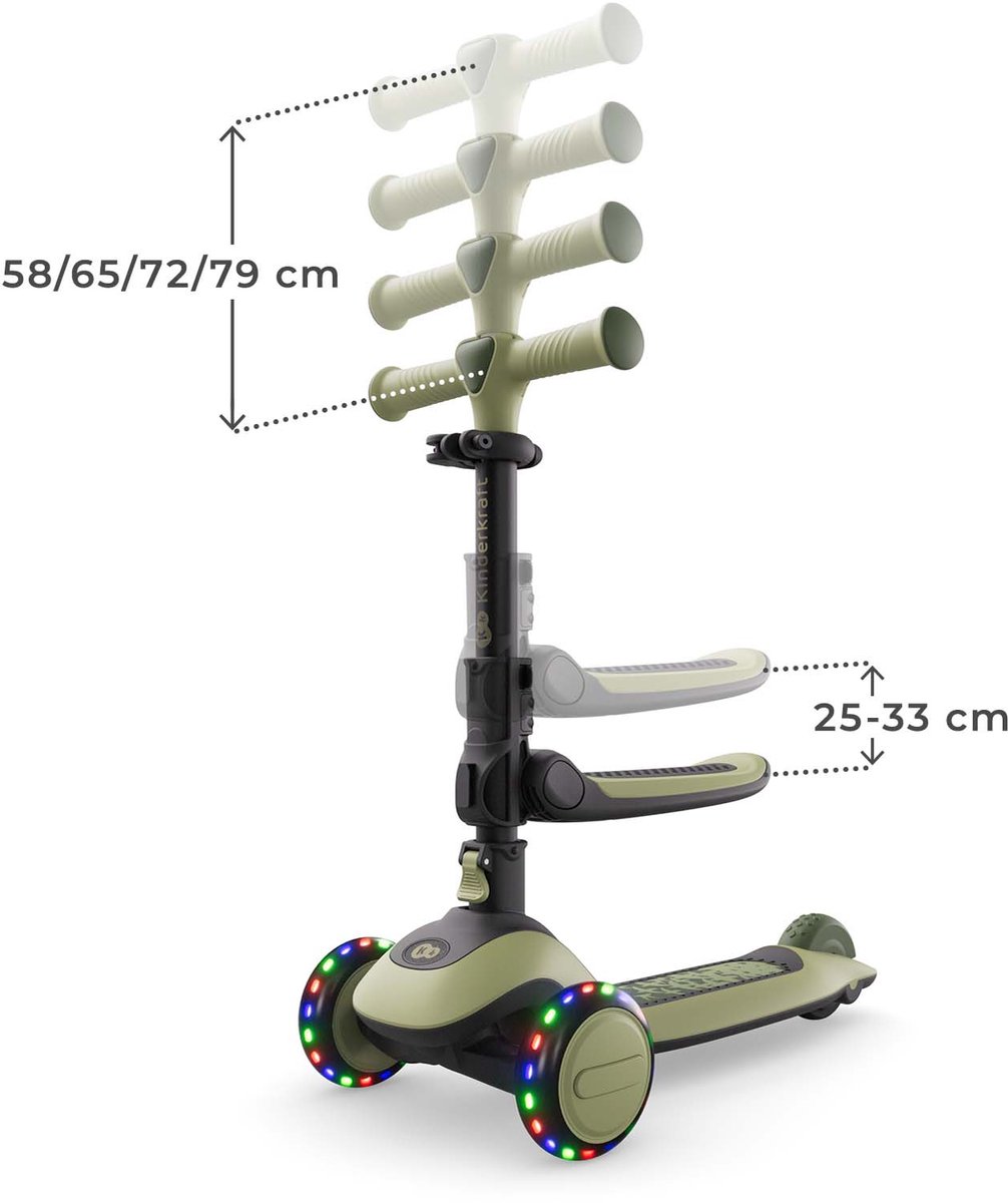 Kinderkraft HALLEY 2 2-in-1 Loopfiets en Driewieler Step thumbnail 6