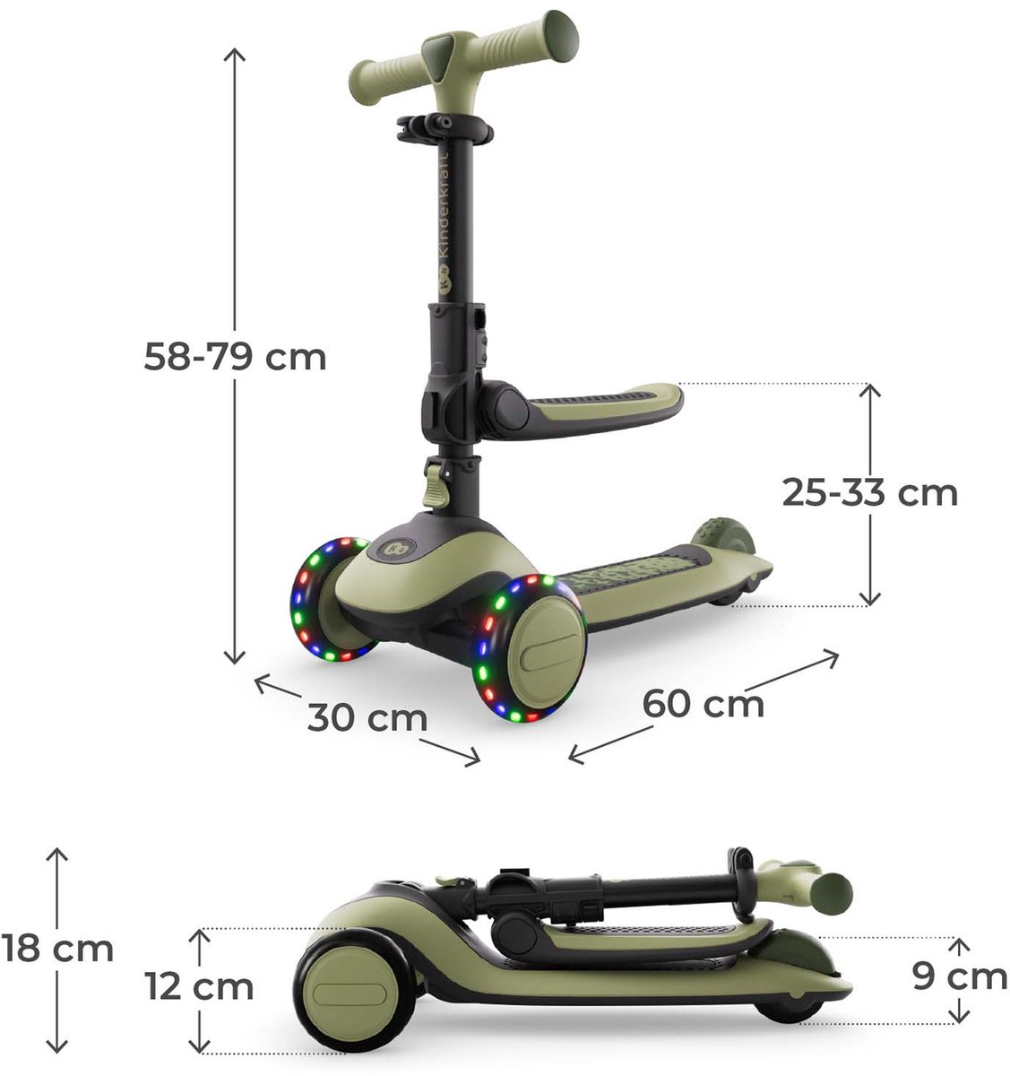 Kinderkraft HALLEY 2 2-in-1 Loopfiets en Driewieler Step thumbnail 4