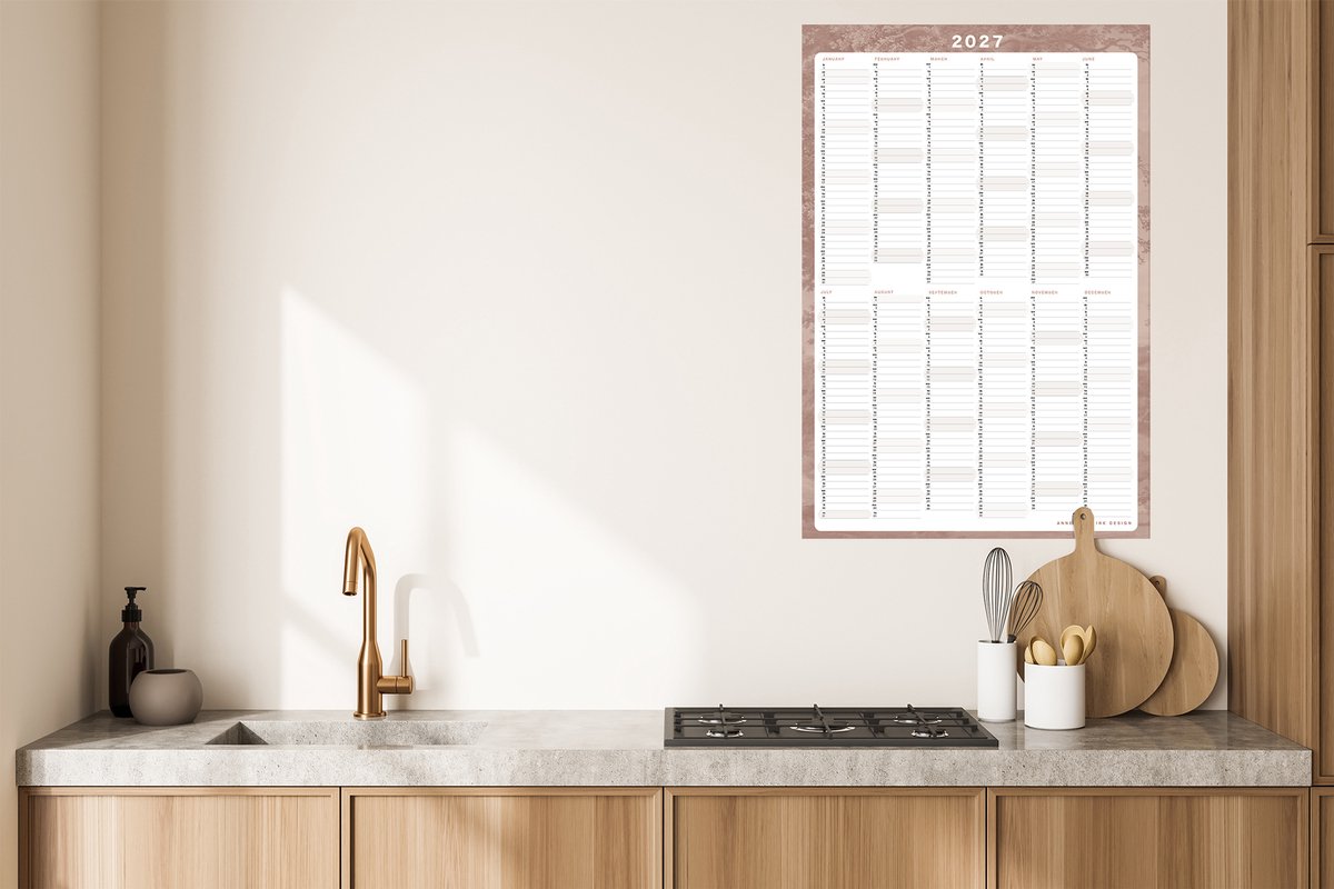 Jaarplanner 2027 Woven Woodlands Soft Terra
