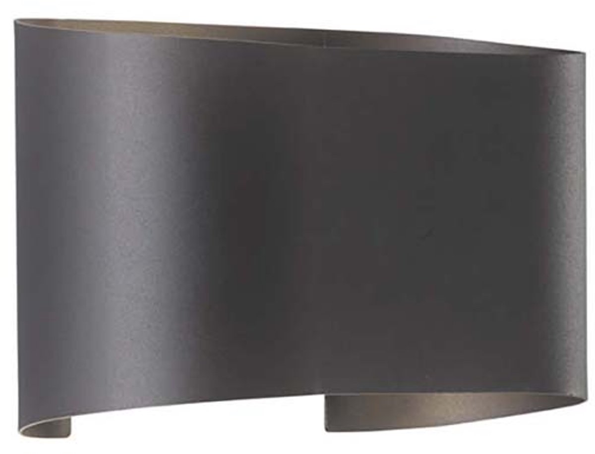 Wandlamp buitenlamp wandspot LED tuinlamp metaal zwart IP44
