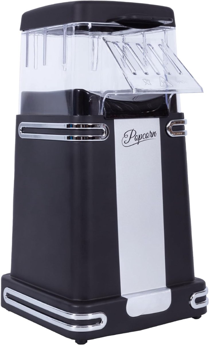 RONN® Popcorn Machine - Popcorn maker - Popcornmais Machine - Zwart - 14cm x 26cm x 14cm