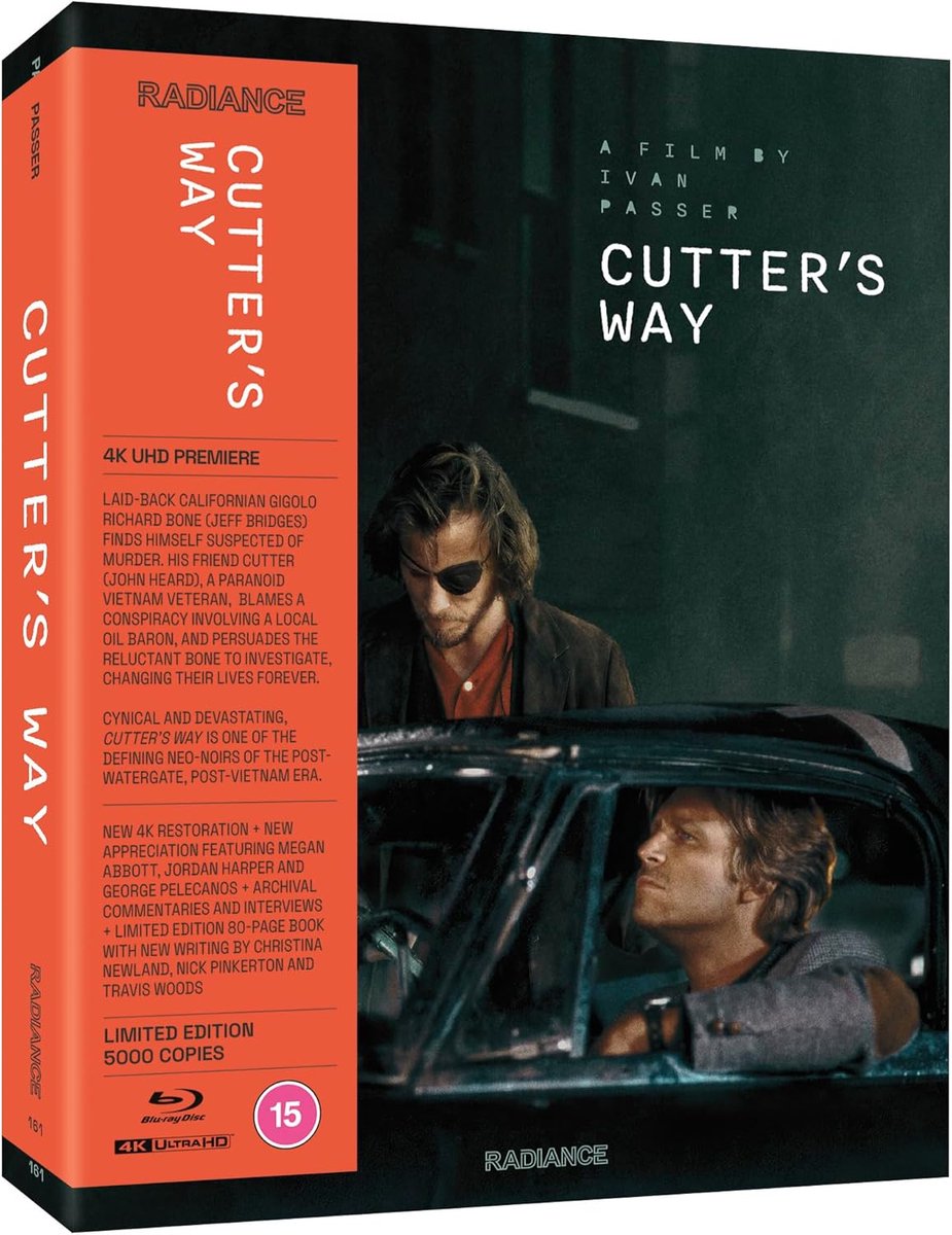 Cutter's Way - Limited Edition - 4K Ultra HD + Blu-ray - Import