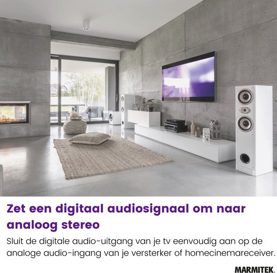 Marmitek Connect DA21 Digitaal naar Stereo Audio Converter