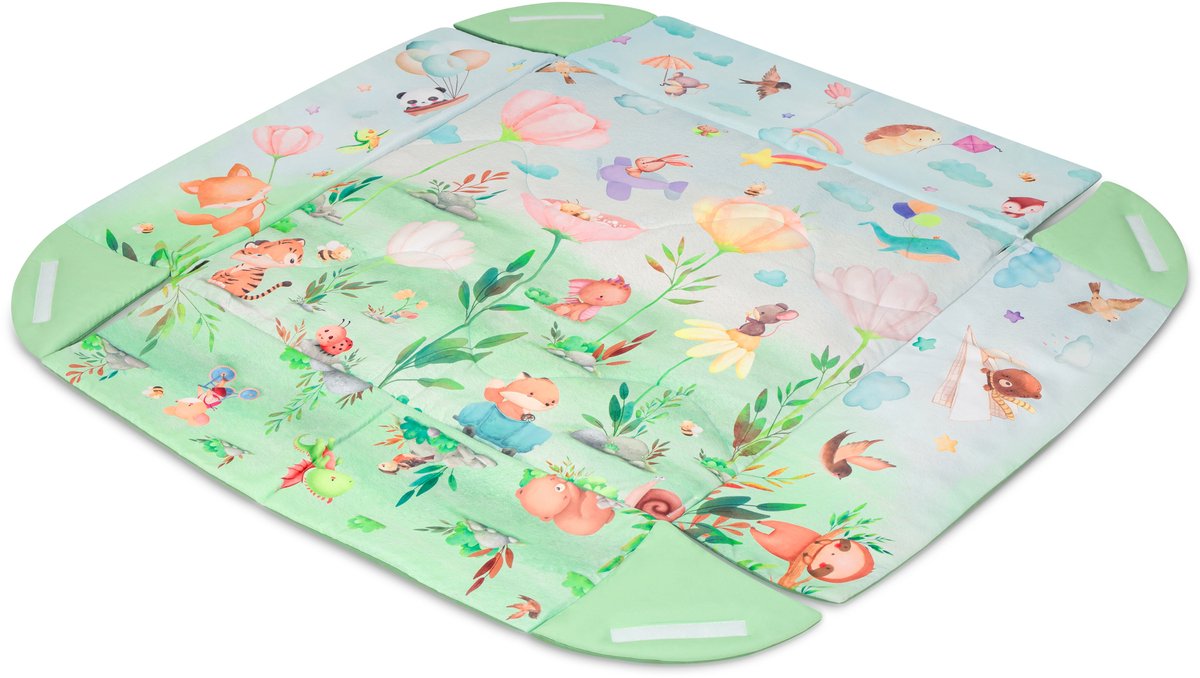 Lionelo Inga Multicolor – Multifunctionele Speelmat met Bogen – Speelkleed & Speelhek – 7 Sensorische Speeltjes – Baby Ontwikkeling & Motoriek — afbeelding 13