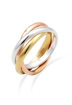 Elli - Ring - Dames Trio Wikkel Basis in 925 Sterling Zilver - Dames