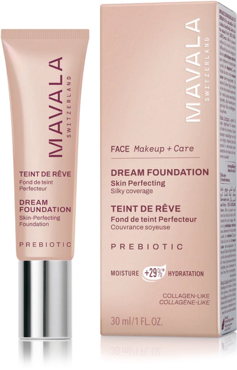 Mavala Dream Foundation - Kleur Very Light – Hydraterende & Lichtgewicht Foundation – Medium Dekking Met Natuurlijke Finish – Egaliseert De Huid & Verbergt Oneffenheden – Smoothing Effect Voor Een Stralende, Gezonde Teint – Comfortabele Make‑Up Base
