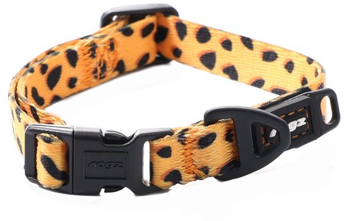 Rogz Fusion Halsband Cheetah - Hondenhalsband - M