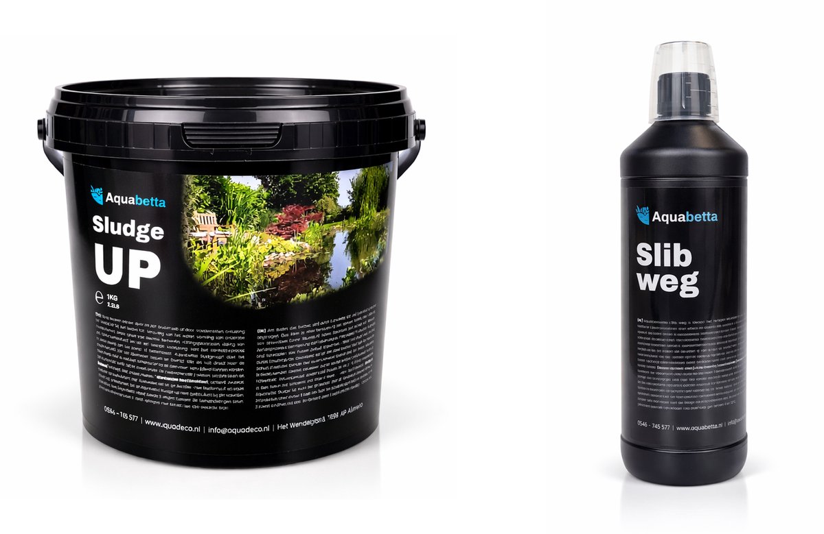 Aquabetta, Vijveronderhoud, Slibweg 1 liter, Sludge Up 1 liter