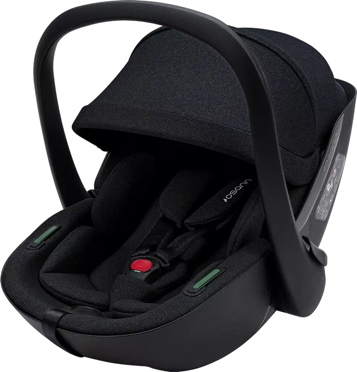Osann Cuddle i-Size Autostoel 40-150 cm – Isofix – R129 – Groep 0/1/2/3 – Verstelbare Hoofdsteun & Comfort Insert - Zwart