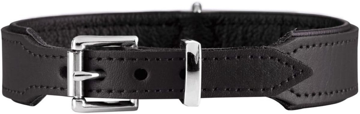 Halsband Hond Leer - Luxe Leren Halsband Hond - Honden Halsband - Hondenhalsband - Leren Honden Halsband - Leren Hondenhalsband - Sterke Halsband - Snelle Installatie - Leer - 41-49 cm - Zwart - van Imperatoris