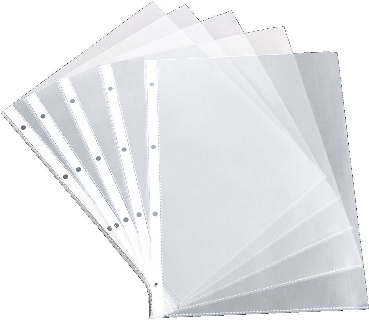 Showtassen A4 – 100 stuks – Insteekhoezen A4 – 0.12 mm – Glashelder – 4-gaats – Extra stevig – Anti-statisch – School & kantoor
