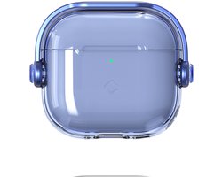Coverzs TPU & PC clear case geschikt voor AirPods 4 - Doorzichtig beschermhoesje - Optimale bescherming
