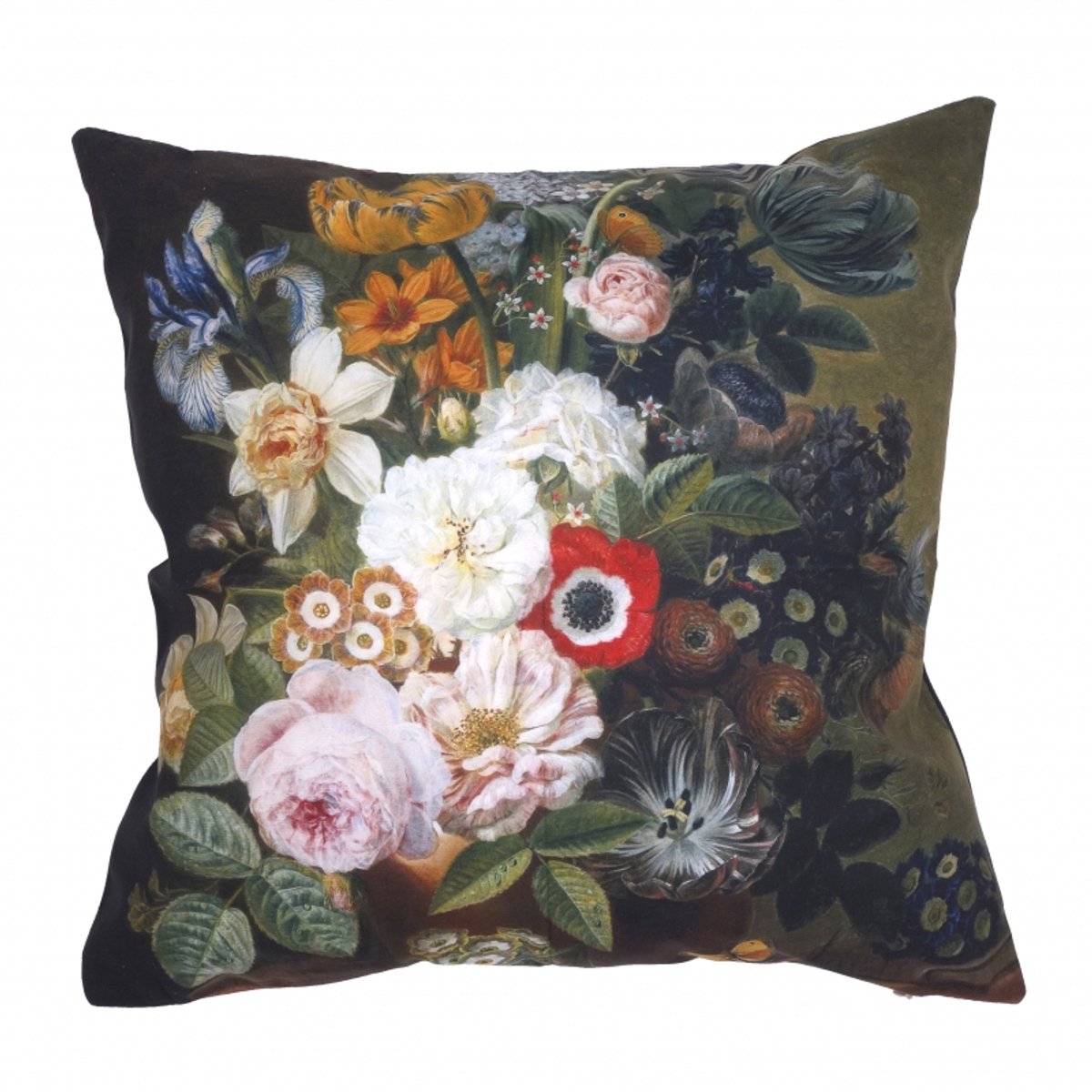 Kussenhoes Vintage bloemen oude meesters - 44 x 44 cm - Exclusief binnenkussen