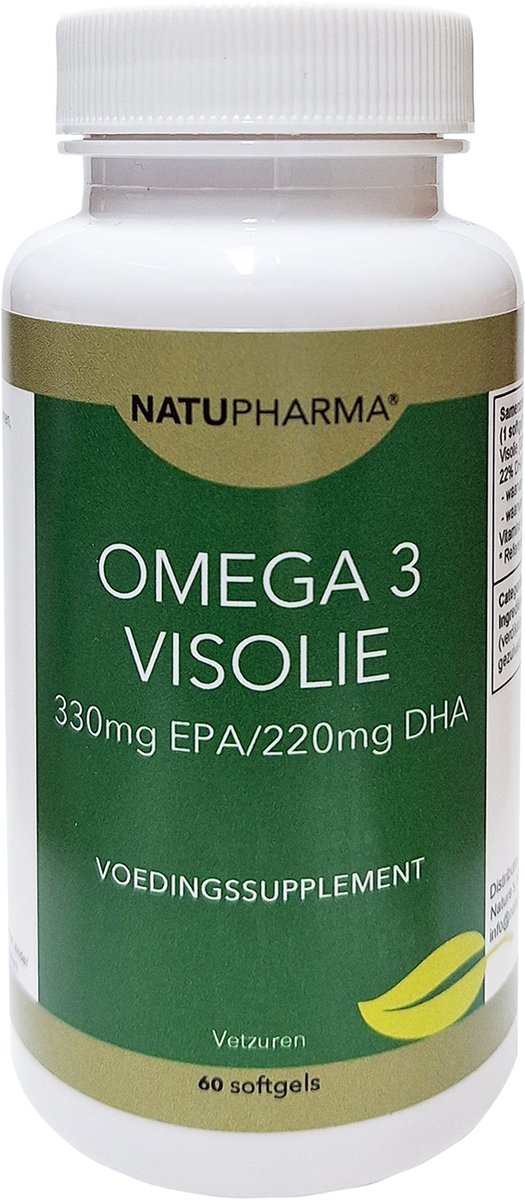 Natupharma Omega 3 visolie (330mg EPA/220 mg DHA) 60caps
