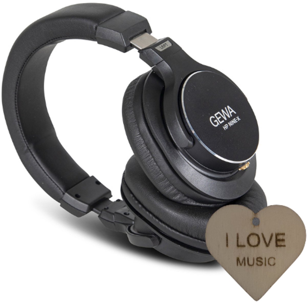 GEWA HP Nine-X Hoofdtelefoon – Studio Koptelefoon – Over-Ear – Voor Piano & E-Drums – Incl. Specter Sleutelhanger