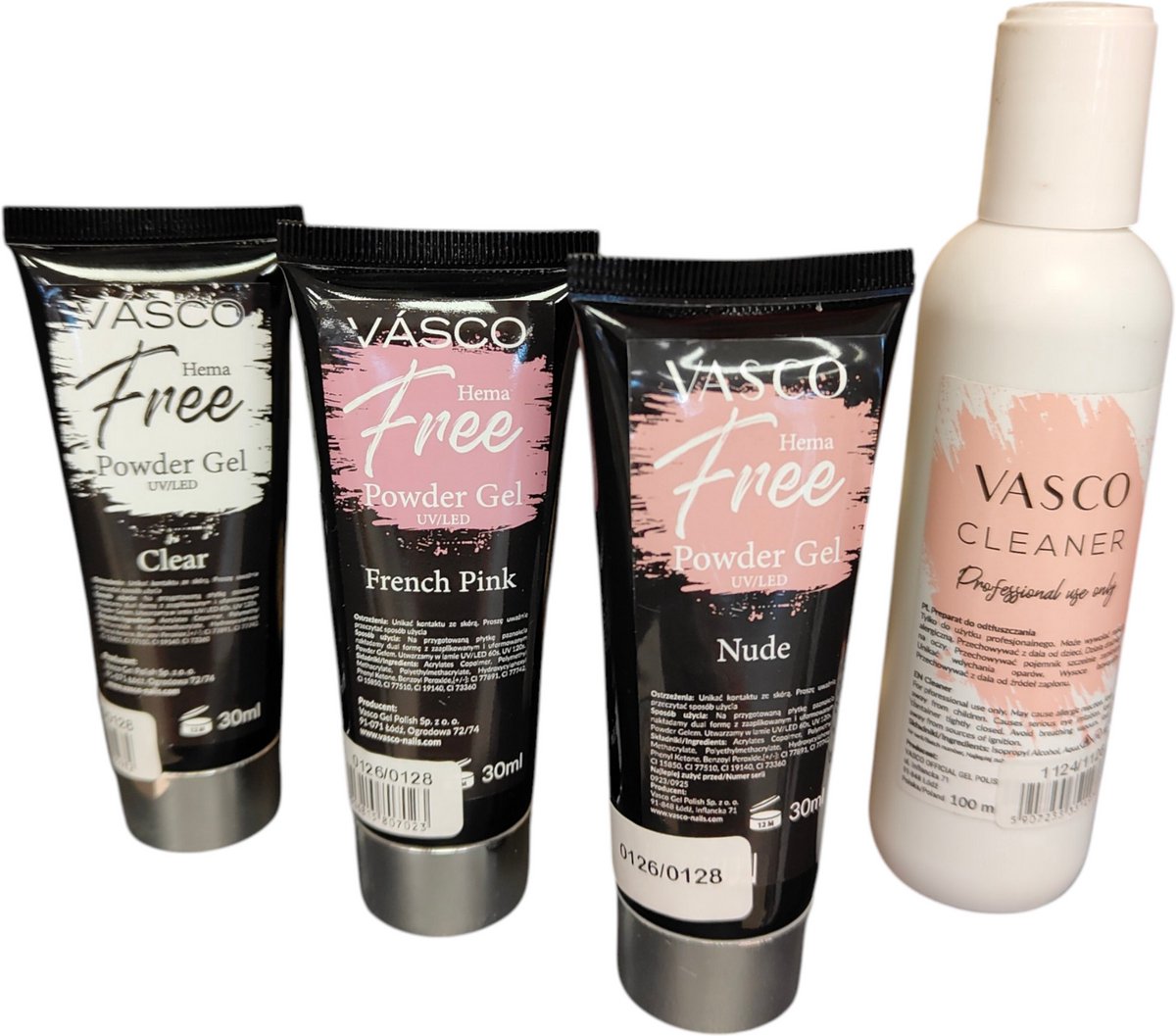 Vasco Poly Gel - 3-Delige Set + GRATIS Vasco Cleaner 100ml - Polygel - Acrylgel - Powdergel - Kunstnagels - Nepnagels - Nagelproducten -Nagels - Nagelstyling - Vasco Nails