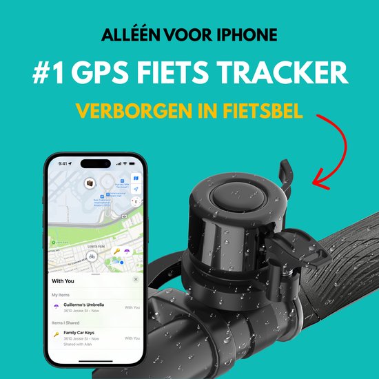 Premium GPS Tracker voor Fiets zonder abonnement