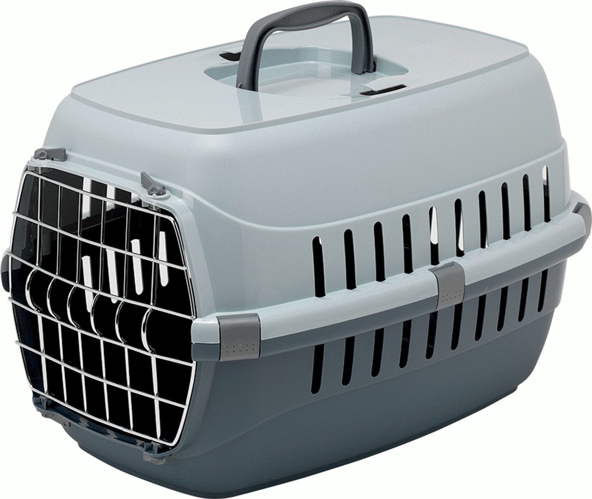 Moderna Reismand Road Runner Metalen Deur - Vervoersbox - 56.4x37.4x35 cm Donkergrijs Lichtgrijs M