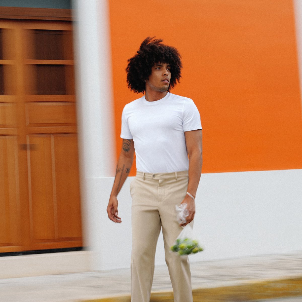 Geurwerend, Kleurvast & Vormvast – Stretch BCI-Katoen – LABFRESH Heren T-shirt Classic Fit Wit