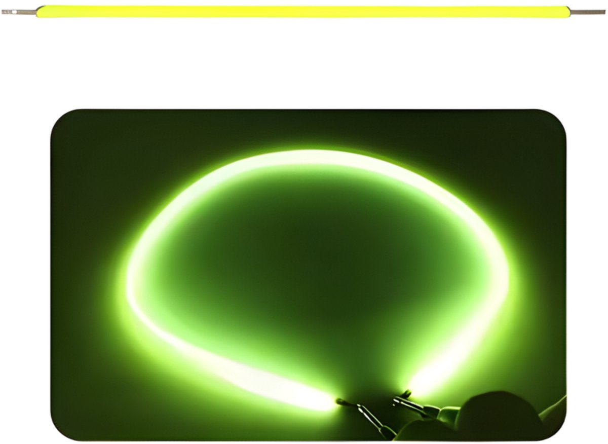 Flexibele LED Filament Groen 6CM 3V 300mA COB - Buigbare Lichtdraad voor Hobby, Modelbouw verlichting en DIY