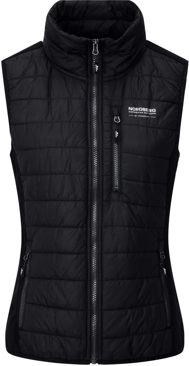 NORDBERG tirza bodywarmer Outdoor bodywarmer dames Zwart