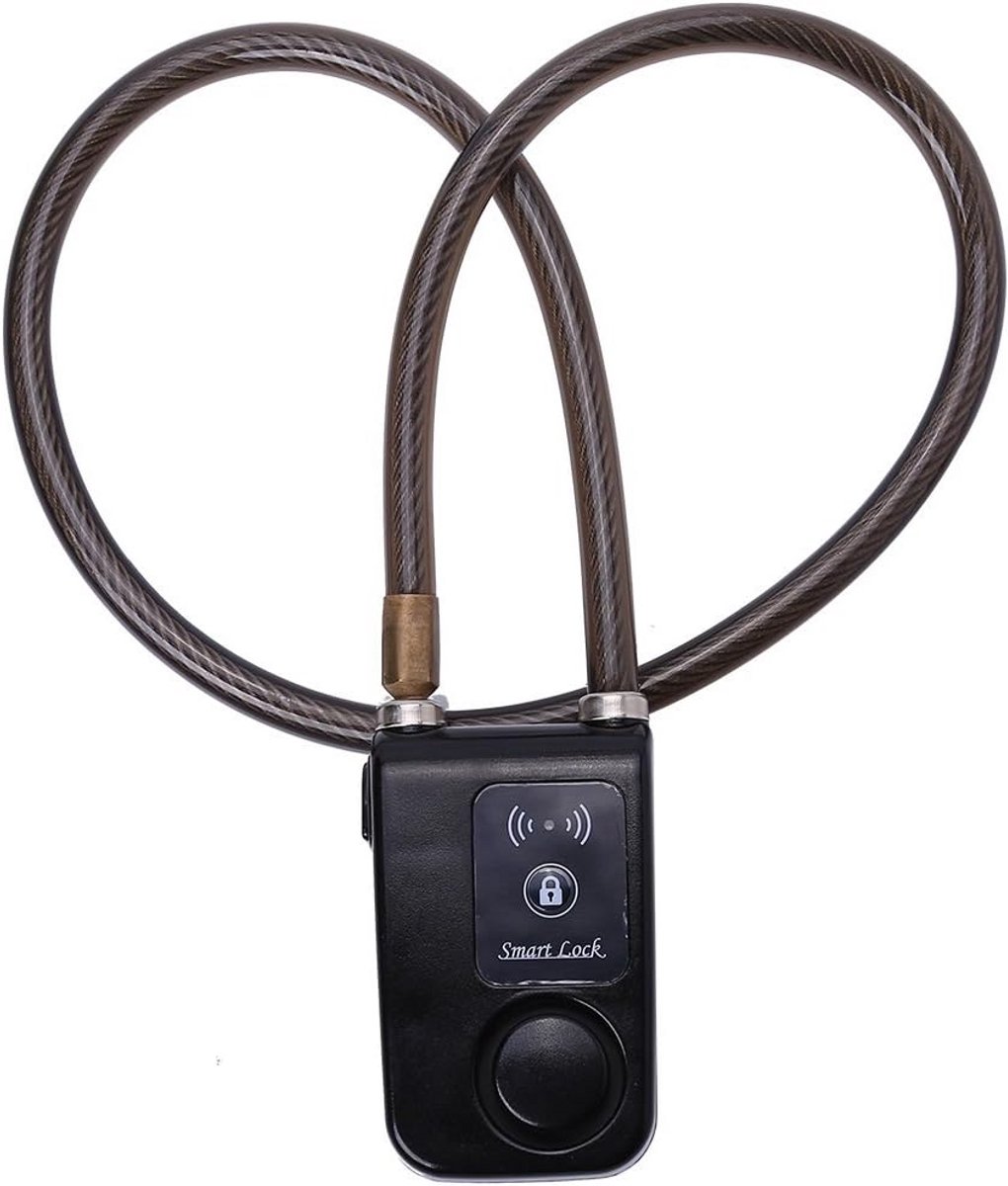 Waterdicht Fietsalarm met Bluetooth App Bediening - 105dB Anti-Diefstal Slot voor iOS en Android