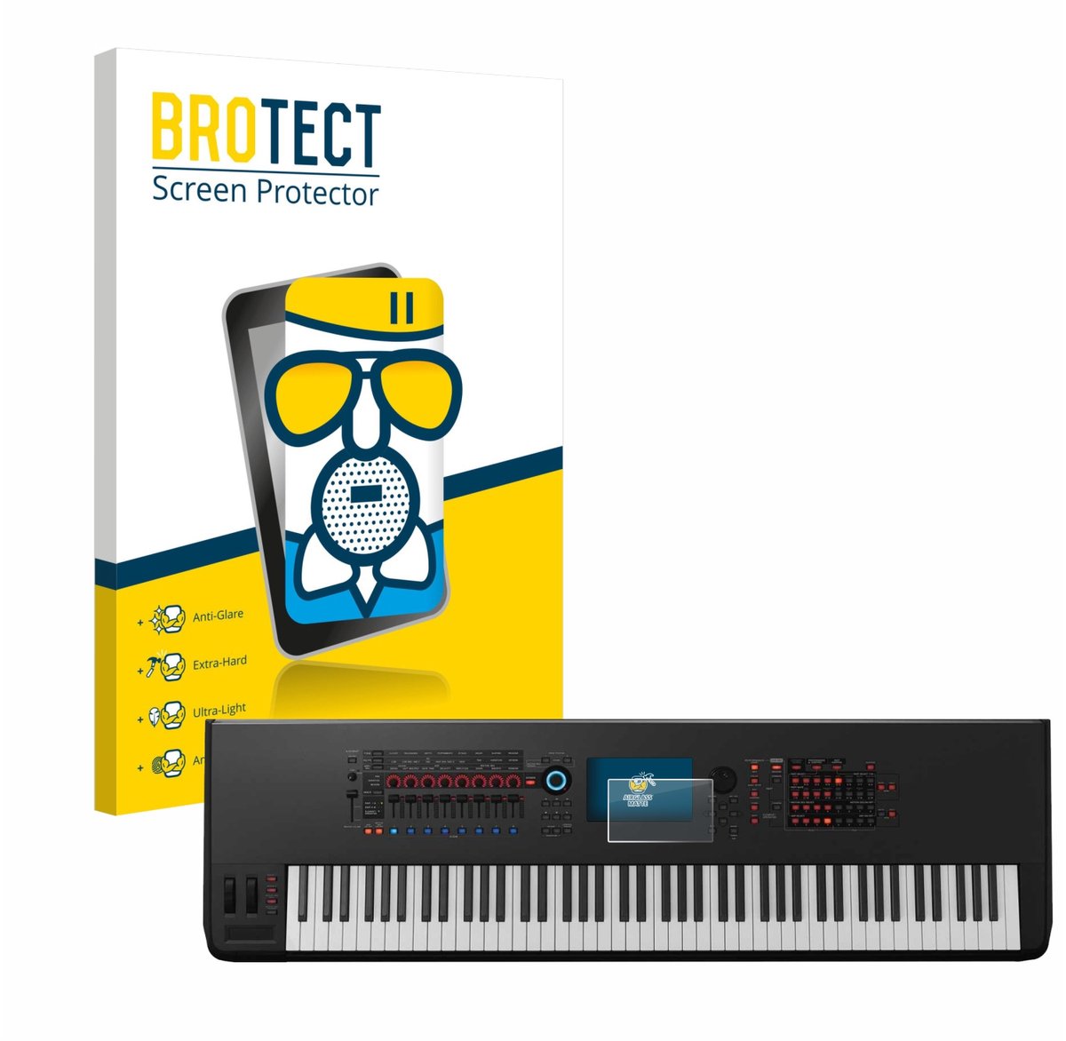 BROTECT - Screenprotector voor Yamaha Montage 8 - Folie Beschermfolie Beschermglas matte