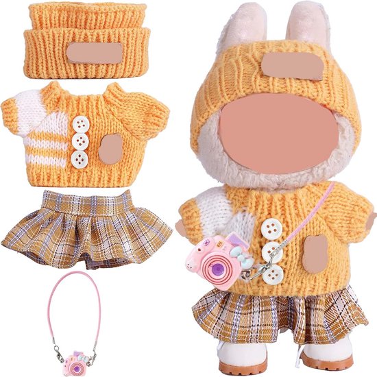 Luxe Poppenkleding Set 17 cm - Jurkjes in Paars en Roze — afbeelding 2