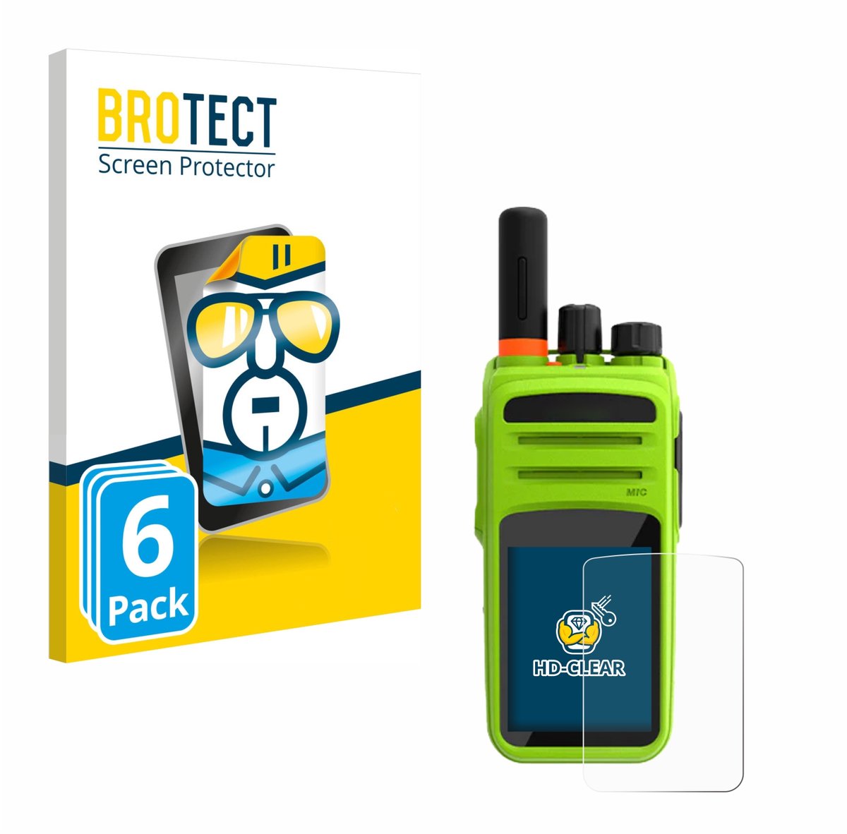 BROTECT - Screenprotector voor Talkpod N58 Plus - Folie Beschermfolie transparant 6 Stuks