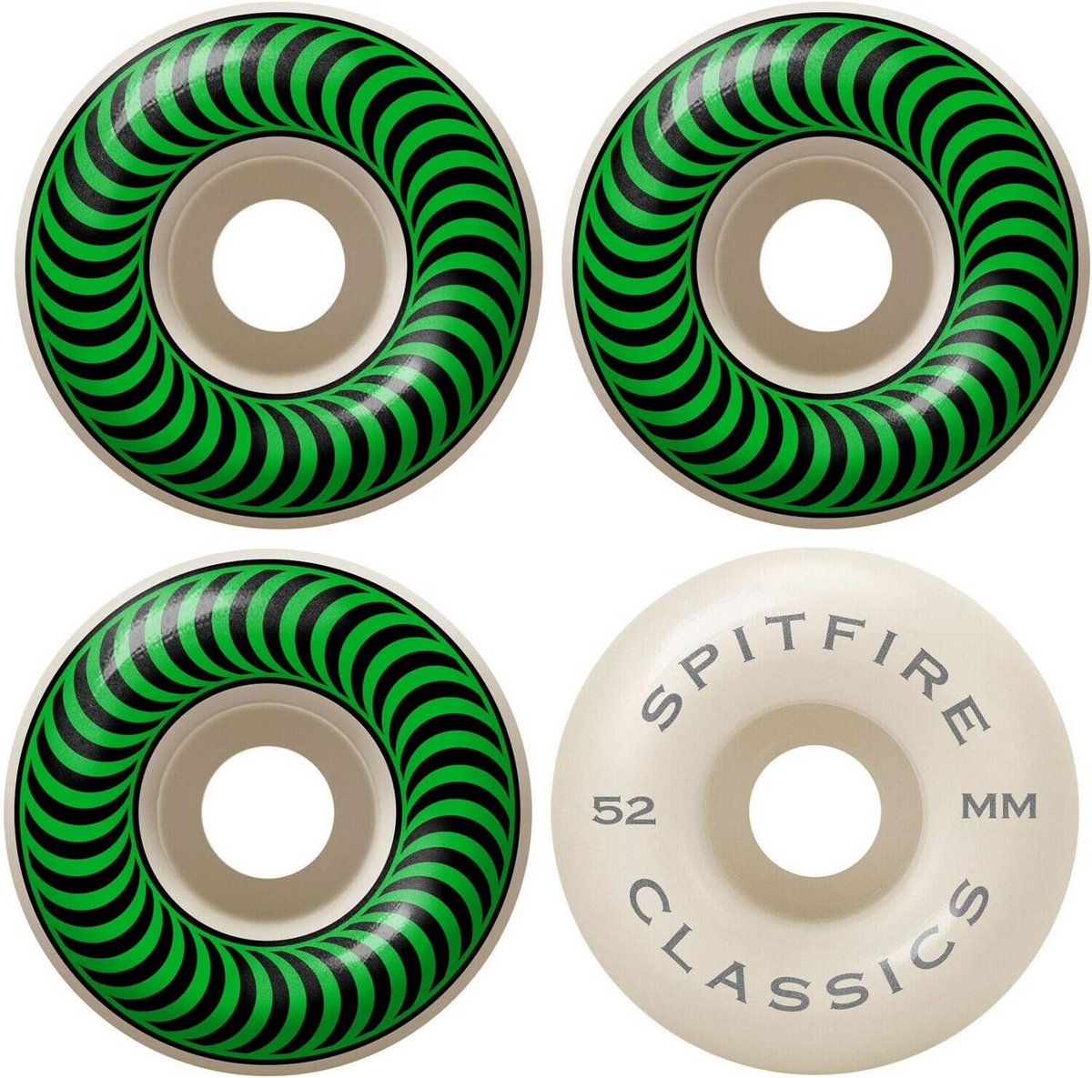 Skateboard Wielen Classics 52mm - Duurzame Harde Wieltjes voor Tricks en Cruisen