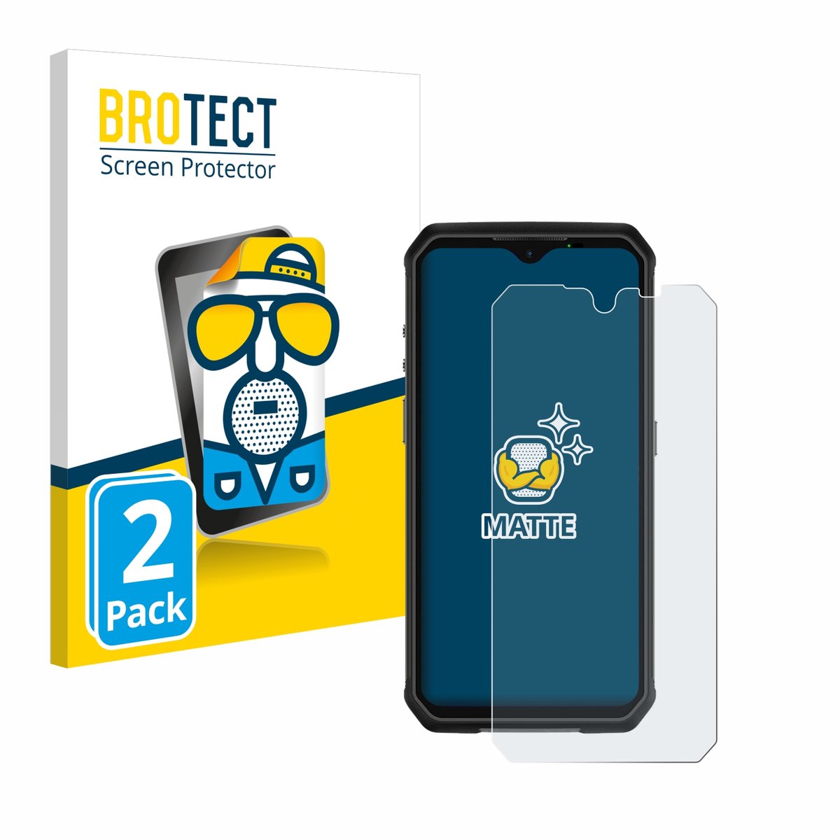 BROTECT - Screenprotector voor Ulefone Armor 9 - Folie Beschermfolie matte 2 Stuks