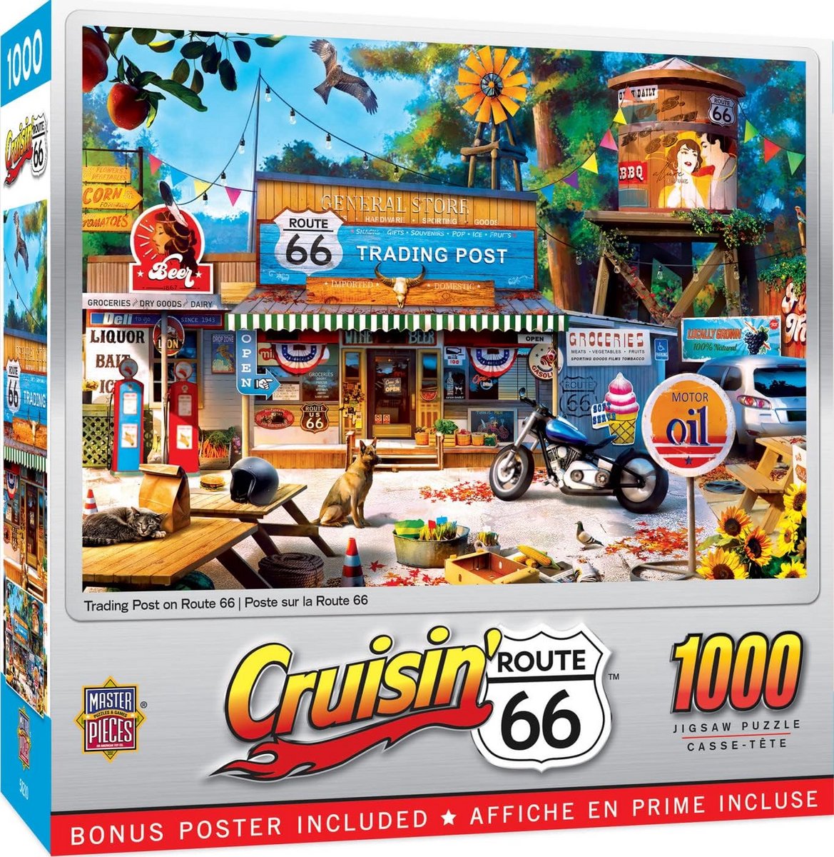 1000-delige Puzzel met Route 66 Trading Post Thema