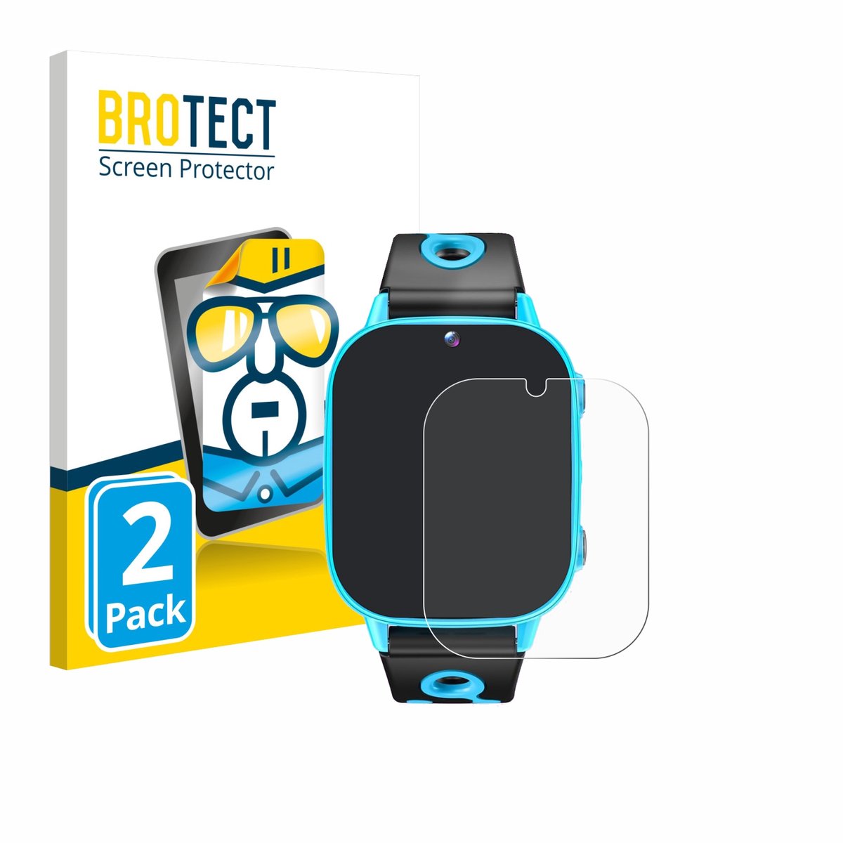 BROTECT - Screenprotector voor idomars M003bk 1.8" - Folie Beschermfolie transparant 2 Stuks
