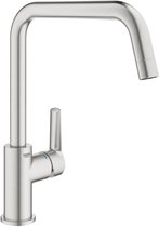GROHE Start Keukenmengkraan - Hoge uitloop - 150° draaibereik - SuperSteel (RVS look)